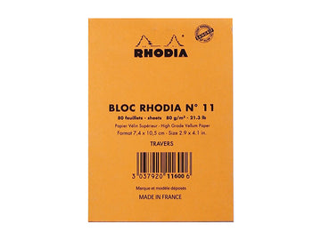 【Rhodia｜Basic】N°11 上掀式筆記本_A7_80g_80張