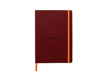 【Rhodia | Rama】軟皮筆記本 A5_橫線_象牙白_90g_80張_彈性束帶