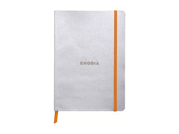【Rhodia | Rama】軟皮筆記本 A5_5x5點格_象牙白_80張_90g_彈性束帶