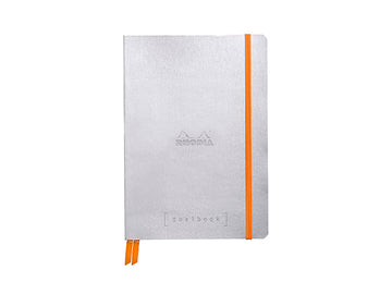 【Rhodia | Rama】Goalbook 軟皮筆記本 A5_5x5方格_象牙白_120張_90g_彈性束帶