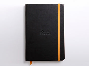 【Rhodia | Rama】Hardcover 精裝硬皮束帶_A5_象牙色_ 橫線_90g_96張