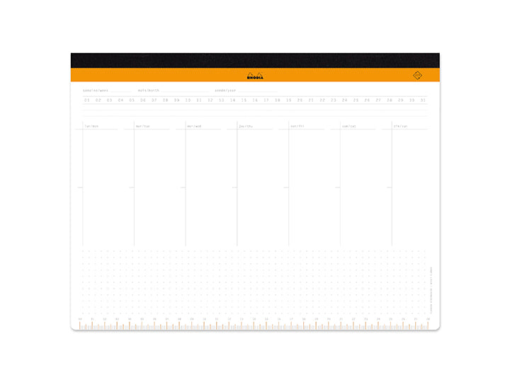 【Rhodia｜time】Weekly planner桌上型週日誌_A4+_22.2x29.9cm_60張可撕