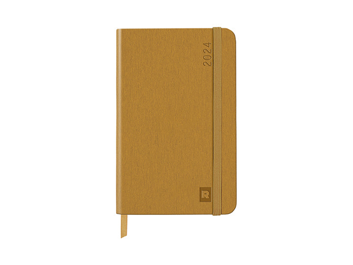 【Rhodia｜time】2024 Planner 手帳 A6_週曆橫排_象牙色 _160頁_90g_硬皮_彈性束帶