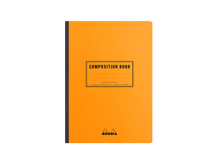 【Rhodia｜Classic】compositionbook 線裝校園筆記本_A5_80g_80張_橘色