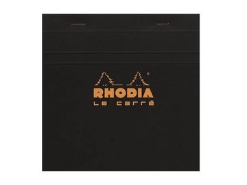 【Rhodia｜Basic】"Le Carré" N°148 上掀式筆記本_14.8x14.8cm_5x5方格_80g_80張_黑皮
