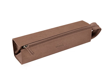 【Rhodia | Rama】菱形拉鍊硬質義大利人造皮鉛筆盒_23x5x5cm