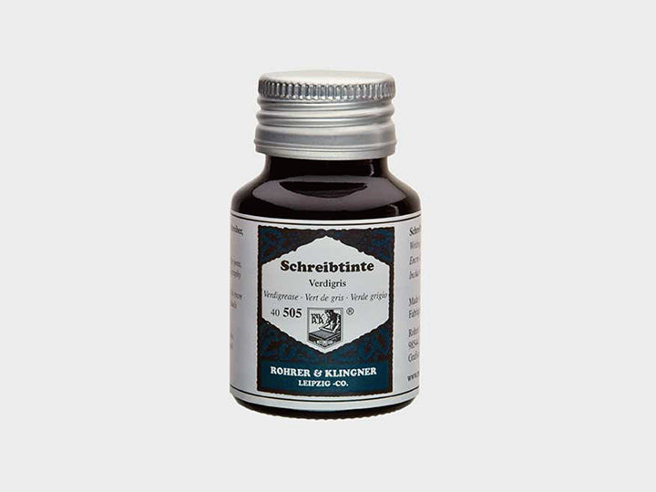 【Rohrer&Klingner|鋼筆墨水】古銅綠_Verdigris_50ml