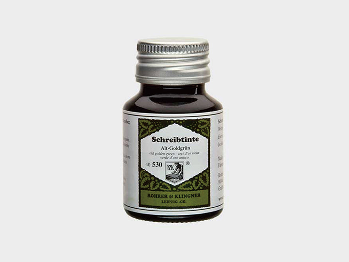 【Rohrer&Klingner|鋼筆墨水】黃金綠_Alt-Goldgrun_50ml