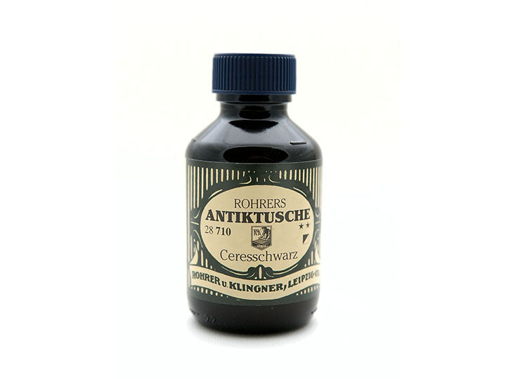 【Rohrer&Klingner|古典彩繪及書法墨水】黑色_100ml